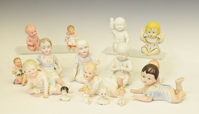 Lot 319 - Group of bisque 'Piano Baby' dolls