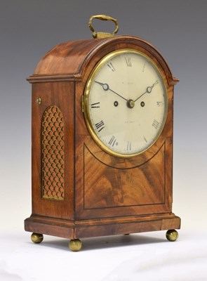 Lot 532 - Early 19th Century inlaid mahogany-cased twin fusee bracket clock