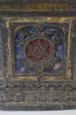 Lot 333 - Masonic Interest - Octagonal lead tobacco box