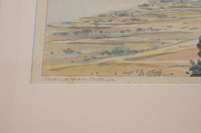 Lot 570 - Joseph Galea (1904-1985) - Two watercolours of Malta