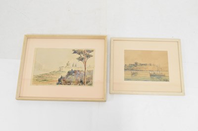 Lot 570 - Joseph Galea (1904-1985) - Two watercolours of Malta