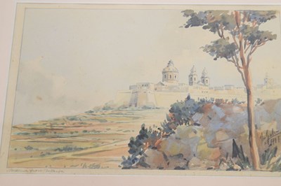 Lot 570 - Joseph Galea (1904-1985) - Two watercolours of Malta