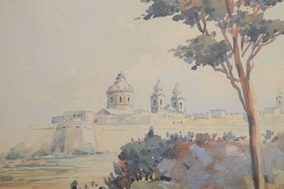 Lot 570 - Joseph Galea (1904-1985) - Two watercolours of Malta