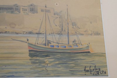 Lot 570 - Joseph Galea (1904-1985) - Two watercolours of Malta