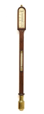 Lot 639 - Victorian rosewood marine stick barometer