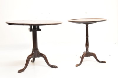 Lot 592 - Two mahogany occasional tables