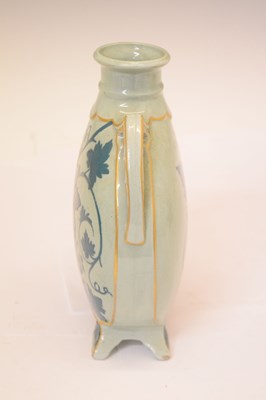 Lot 441 - Moon flask, painted in the manner of Kate Greenaway, etc.