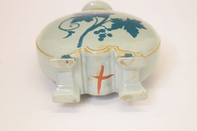 Lot 441 - Moon flask, painted in the manner of Kate Greenaway, etc.