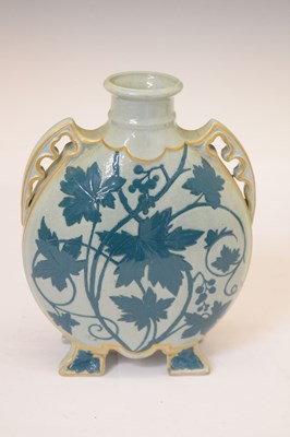 Lot 441 - Moon flask, painted in the manner of Kate Greenaway, etc.