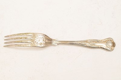 Lot 716 - Quantity of Kings pattern silver plated cutlery
