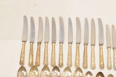 Lot 716 - Quantity of Kings pattern silver plated cutlery