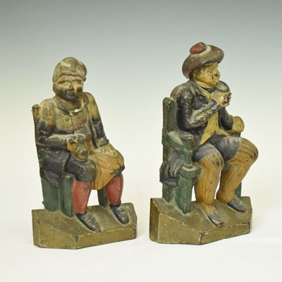 Lot 303 - Pair of cast iron doorstops of Tam O'Shanter and Souter Johnnie