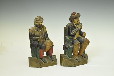 Lot 303 - Pair of cast iron doorstops of Tam O'Shanter and Souter Johnnie