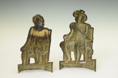 Lot 303 - Pair of cast iron doorstops of Tam O'Shanter and Souter Johnnie