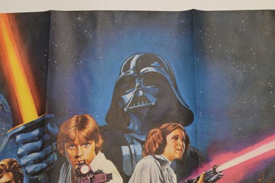 Lot 310 - Star Wars - Rare 1977 pre-Oscars UK quad film poster
