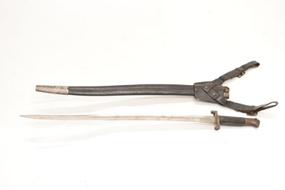 Lot 361 - An 1856 pattern Yataghan sword bayonet