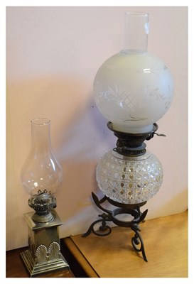 Lot 507 - Two oil lamps