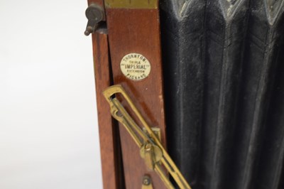 Lot 339 - Thornton Pickard Triple 'Imperial' Extension mahogany and brass camera
