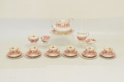 Lot 473 - Royal Albert 'Serena' pattern six person tea set