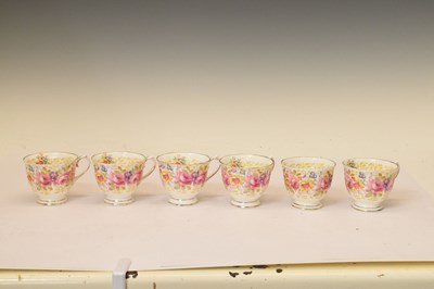 Lot 473 - Royal Albert 'Serena' pattern six person tea set