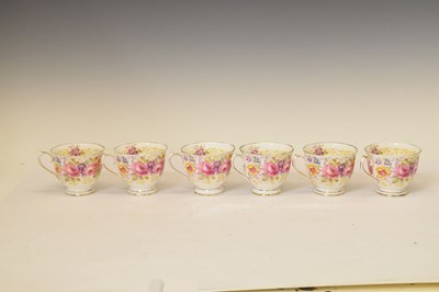 Lot 473 - Royal Albert 'Serena' pattern six person tea set