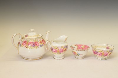 Lot 473 - Royal Albert 'Serena' pattern six person tea set