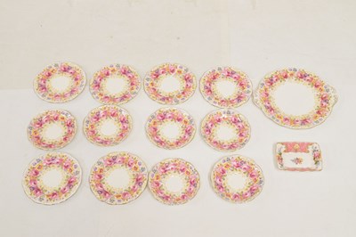 Lot 473 - Royal Albert 'Serena' pattern six person tea set