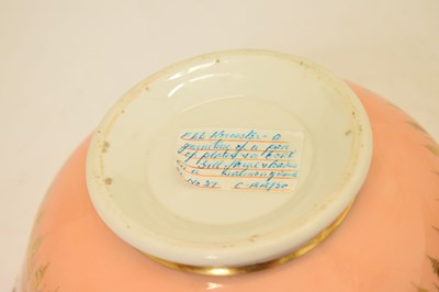 Lot 440 - Flight, Barr & Barr (attr.) slop bowl and two plates