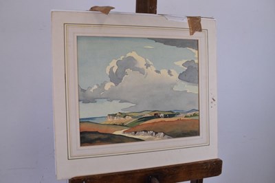 Lot 435 - Eric Slater (1896-1963) - Watercolour - Ploughing