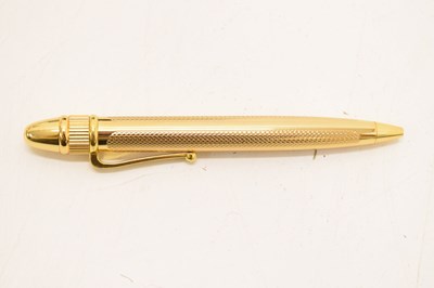 Lot 162 - Rolex - Gilt metal retractable ballpoint pen, pair of dealers gloved and tote bag