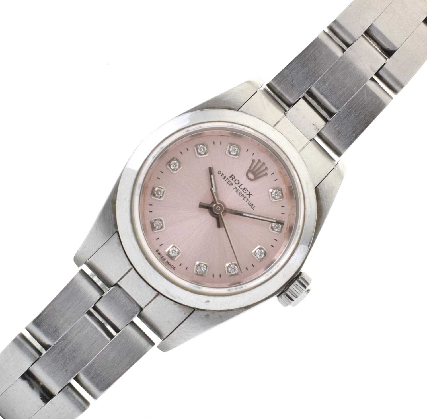 Lot 226 - Rolex - Lady's Oyster Perpetual stainless steel wristwatch
