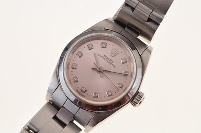 Lot 226 - Rolex - Lady's Oyster Perpetual stainless steel wristwatch