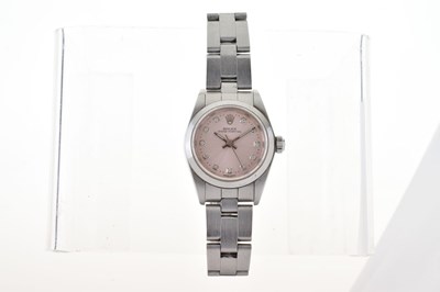 Lot 226 - Rolex - Lady's Oyster Perpetual stainless steel wristwatch