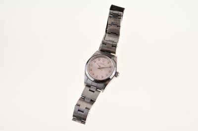 Lot 226 - Rolex - Lady's Oyster Perpetual stainless steel wristwatch