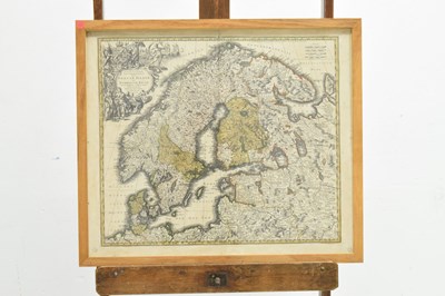 Lot 490 - Matthias Seutter - 18th century engraved map of Scandinavia