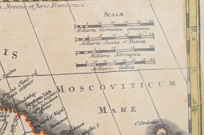 Lot 490 - Matthias Seutter - 18th century engraved map of Scandinavia
