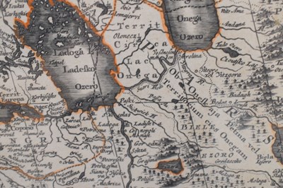 Lot 490 - Matthias Seutter - 18th century engraved map of Scandinavia