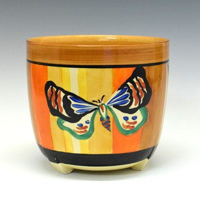 Lot 352 - Clarice Cliff Fantasque 'Butterfly' pattern jardinière