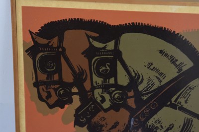 Lot 524 - Victoria Gillick (20th century) - Limited edition print 'Horse Frieze'