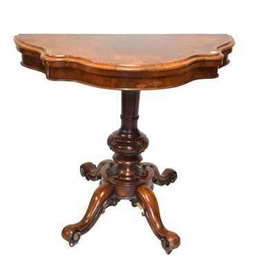 Lot 405 - Victorian card table