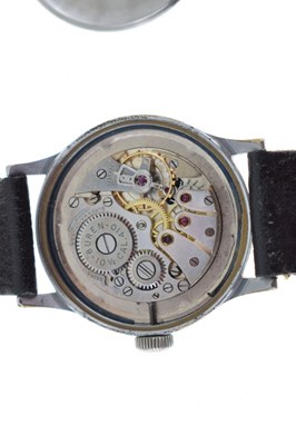 Lot 85 - Buren - World War II DH German military manual wind wristwatch