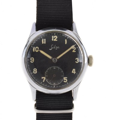 Lot 87 - Selza - World War II German 'D' military wristwatch