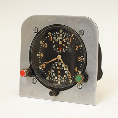 Lot 92 - Jaeger Watch Co. Inc. USA - World War II Type 2030R Chronoflite Aircraft Chronometer