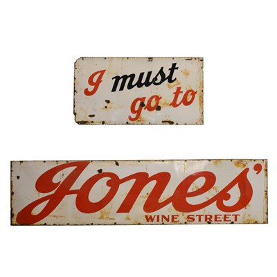 Lot 359 - Advertising - Early 20th Century large two part enamel sign