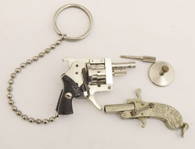 Lot 411 - Berloque type miniature pistol, together with an Austrian Xythos miniature revolver