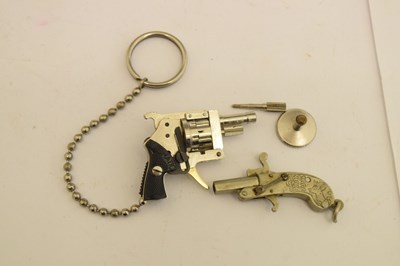 Lot 411 - Berloque type miniature pistol, together with an Austrian Xythos miniature revolver