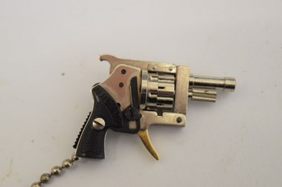 Lot 411 - Berloque type miniature pistol, together with an Austrian Xythos miniature revolver