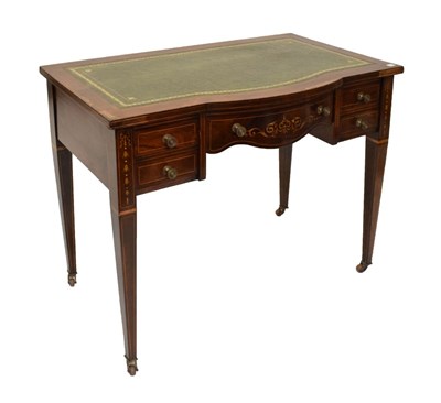 Lot 407 - Inlaid Edwardian desk