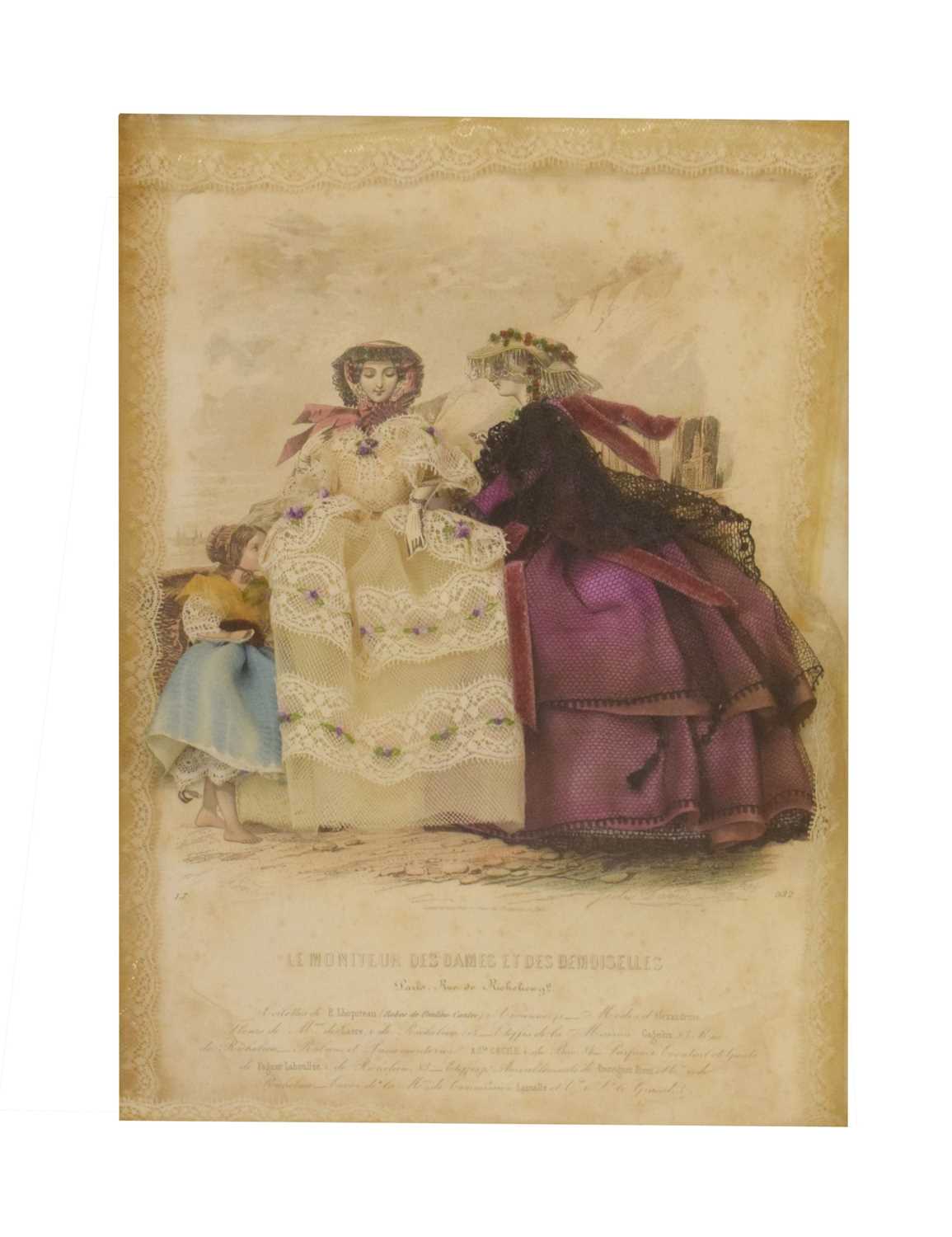 Lot 360 - 19th century French costume/fashion diorama