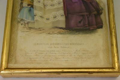 Lot 360 - 19th century French costume/fashion diorama